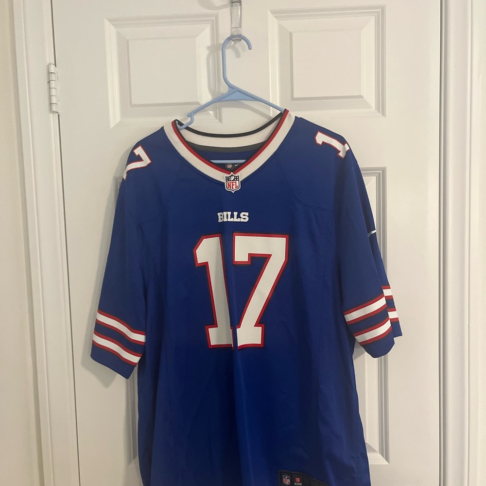 Buffalo Bills Allen NFL Blue and Red On-Field Jersey